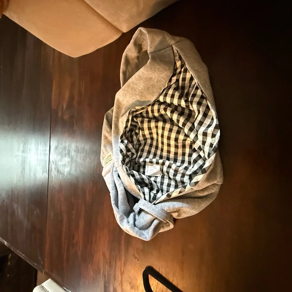 Gray and Checkered Sling Bag